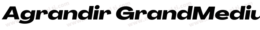 Agrandir GrandMediumItalic字体转换